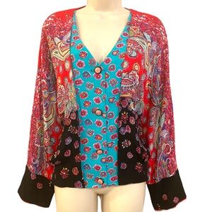 Carole Little Multicolored Button up top